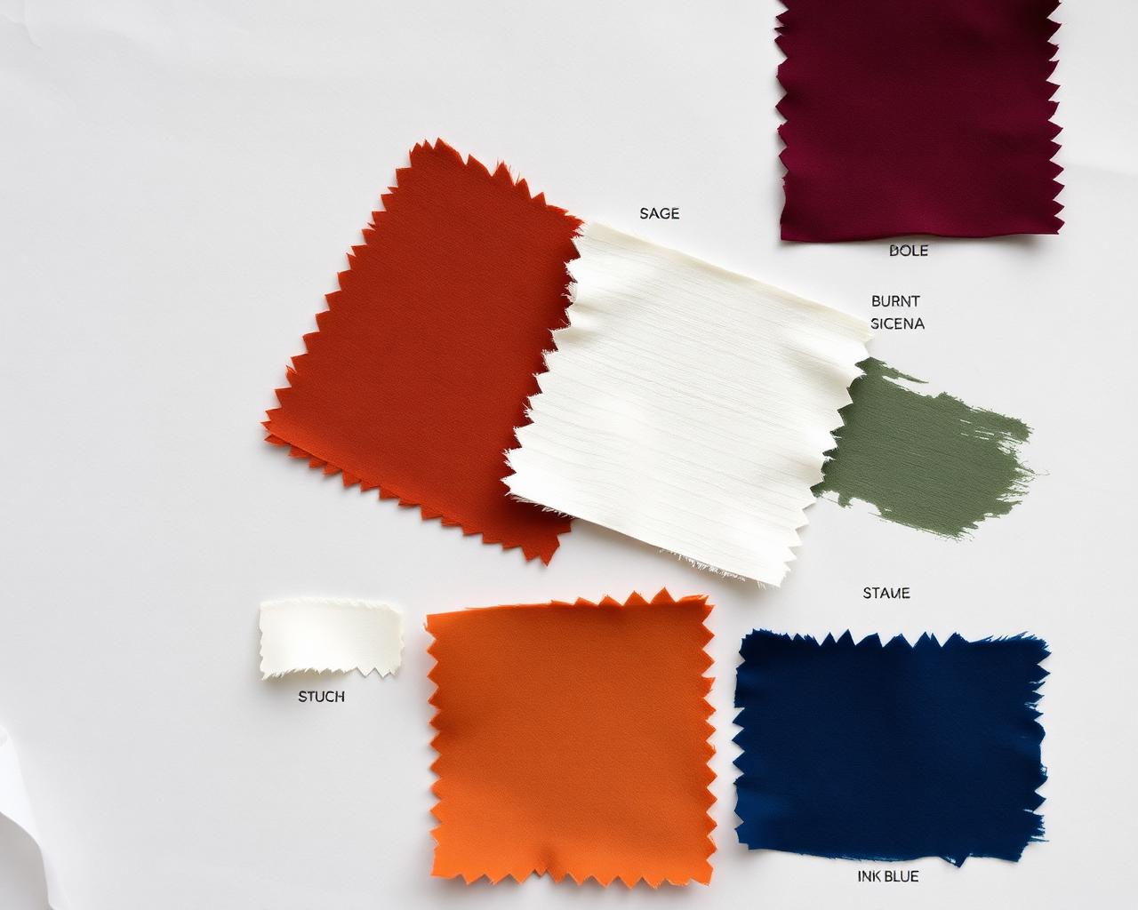 Seasonal colour swatches